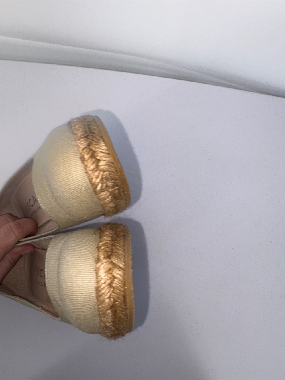 🌪️ Viscata Canvas Espadrille Wedge Pumps in Beige - Picture 8 of 8